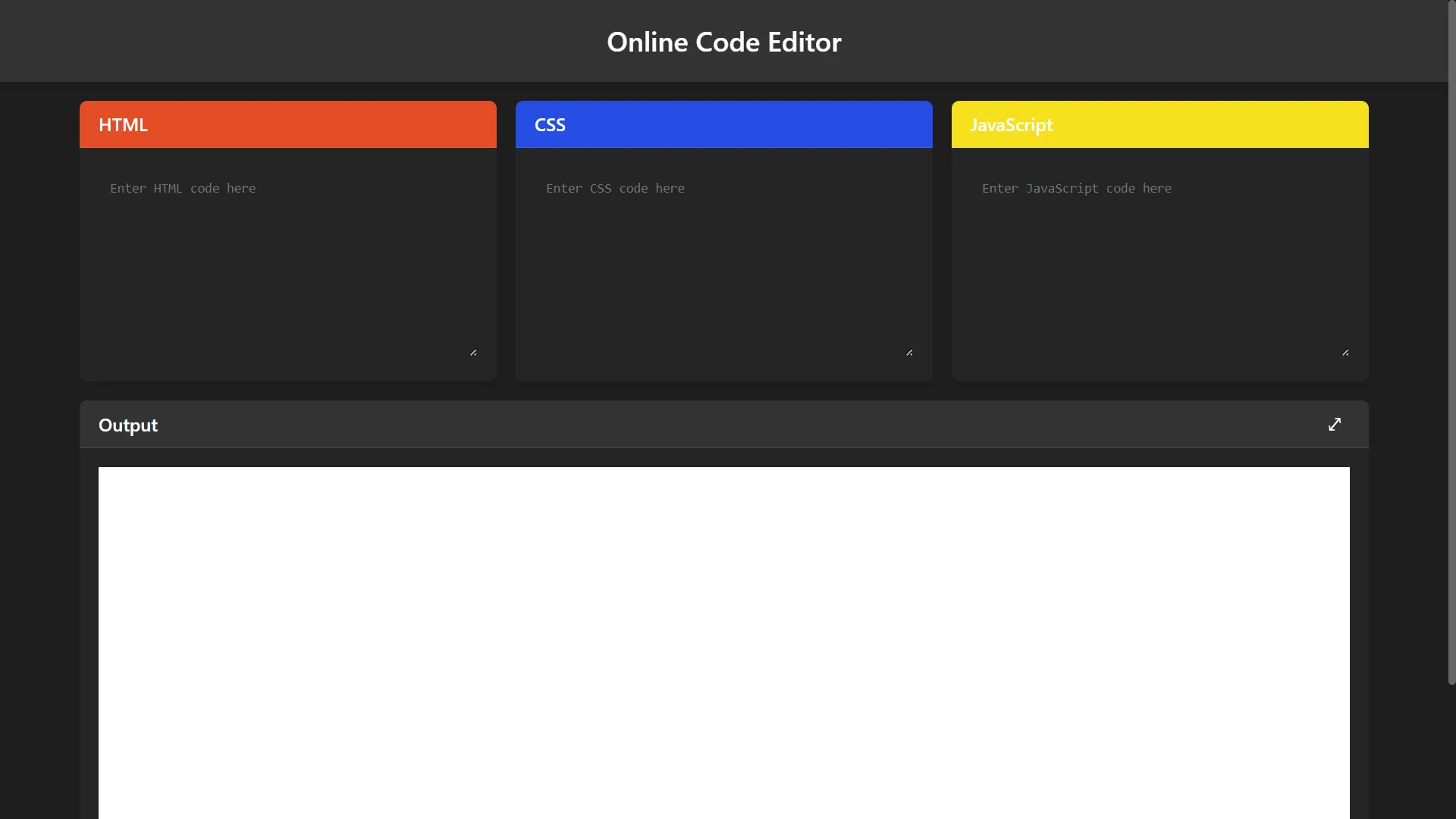Online Code Editor
